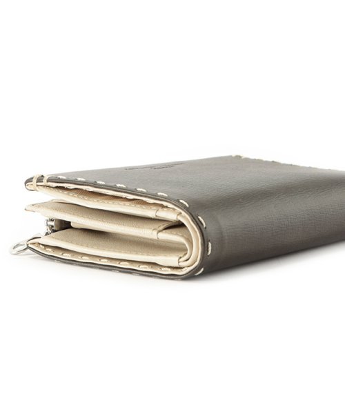 キャサリンハムネット 財布 二つ折り財布 本革 メンズ レディース ミドル KATHARINE HAMNETT 490－58705 