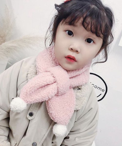 セール 25 Off ボアストール子供用 ボンボンマフラー 厚手ふわふわフェイクファー 女の子 男の子 キッズマフラー ネックウォーマー 防寒 暖かい 秋冬もの かわいい お出かけ セイヘイショップ Seiheishop Magaseek