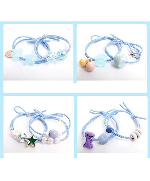 セール 30 Off ヘアアクセサリー ヘアゴムセット 8本 キッズ 女の子 子供用 かわいい ピンク ブルー パール 花 髪飾り クリスマス プレゼント 小学生 セイヘイショップ Seiheishop Magaseek