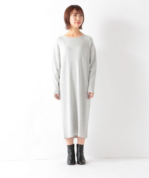 Ships 店 Any フェイクパール ニットワンピース