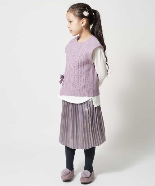 a.v.v(KID'S)(アー・ヴェ・ヴェキッズ)/[110－130]プリーツロングスカート[WEB限定サイズ]/img04