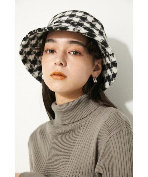 LAGUA GEM(ラグアジェム)/HOUNDSTOOTH CHECK  BUCKET HAT/img08