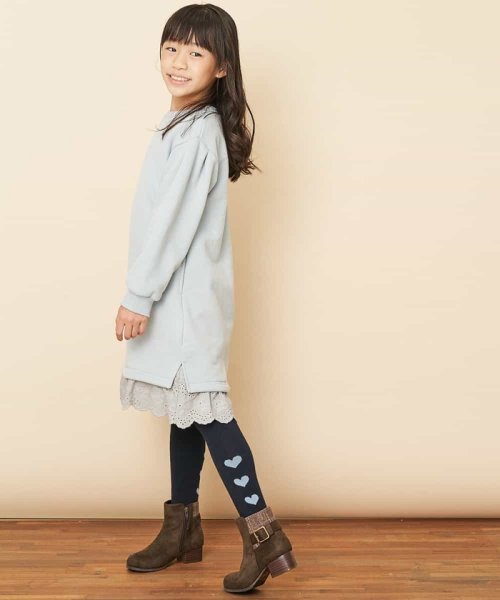 a.v.v(KID'S)(アー・ヴェ・ヴェキッズ)/[100－130]裏起毛レイヤードトレーナーワンピース[WEB限定サイズ]/img02