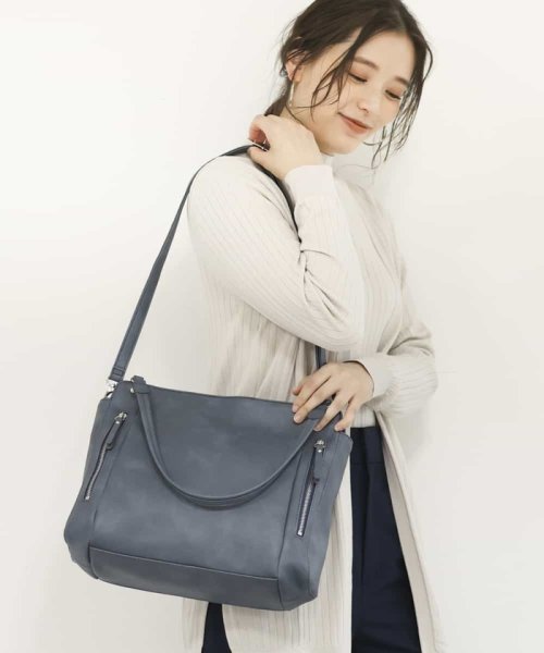 MK MICHEL KLEIN BAG(エムケーミッシェルクランバッグ)/【2WAY】フェイクレザートートバッグ/img13