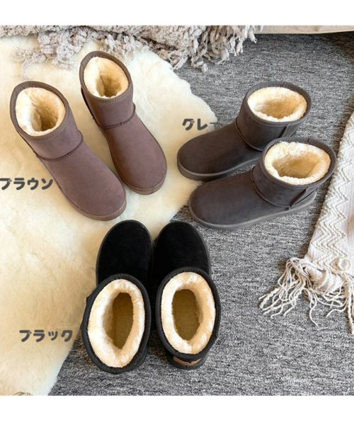 セール 極暖ムートンブーツレディース 痛くない ショートブーツ かわいい 裏起毛 暖かい 雪遊び 中ふわふわ 防寒 アウトドア セイヘイショップ Seiheishop Magaseek