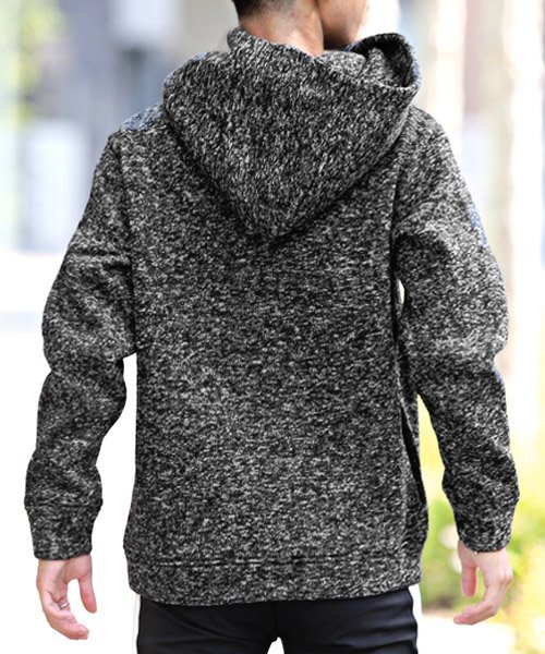セール メランジボリュームネックパーカー パーカー メンズ ニット メランジ ラグスタイル Luxstyle Magaseek