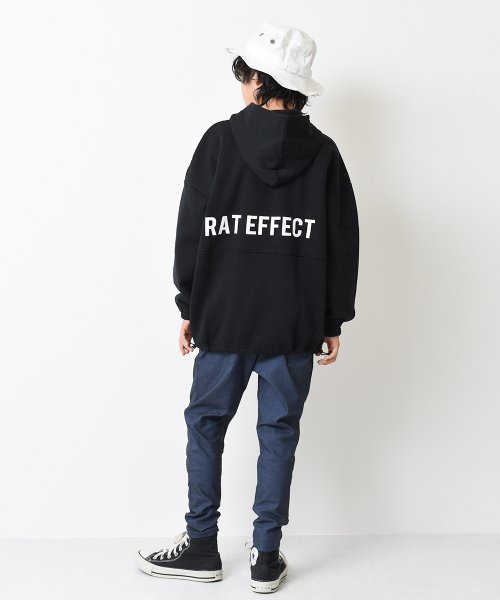 RAT EFFECT(ラット エフェクト)/裏起毛切替ビッグフーディー/img09