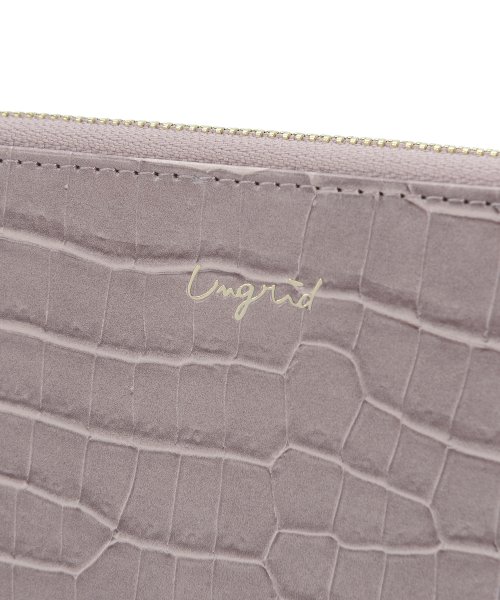 UNGRID bag(アングリッド　バッグ)/シャイニースモールクロコ L字長財布/img50