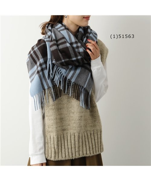 Joshua Ellis(ジョシュアエリス)/【Joshua Ellis(ジョシュアエリス)】Ripple Cashmere Scarf カシミヤ 大判 ストール チェック 柄 ショール マフラー CPG /img13