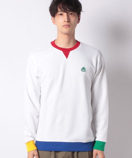 BENETTON (mens)(ベネトン（メンズ）)/リブカラー切り替えガゼット付きスウェットトップス/img05