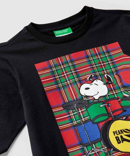 BENETTON (UNITED COLORS OF BENETTON BOYS)(ユナイテッド　カラーズ　オブ　ベネトン　ボーイズ)/【スヌーピー(SNOOPY)コラボ】キャラクターズ長袖Tシャツ・カットソー/img01