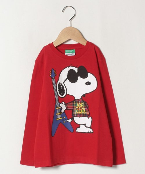 BENETTON (UNITED COLORS OF BENETTON BOYS)(ユナイテッド　カラーズ　オブ　ベネトン　ボーイズ)/【スヌーピー(SNOOPY)コラボ】キャラクターズ長袖Tシャツ・カットソー/img12