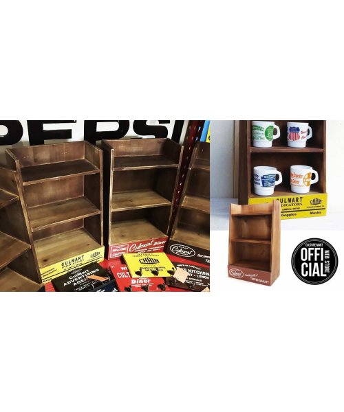 Culture Mart カルチャーマート ウッドラック A Wood Rack A Brown 木製 ウッド 棚 ミニ ラック 食器棚 アメリカ雑貨 Culture Mart Culture Mart Magaseek