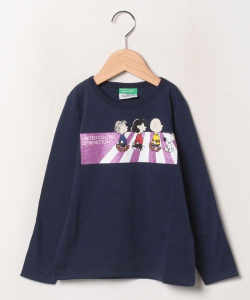 BENETTON (UNITED COLORS OF BENETTON GIRLS)(ユナイテッド　カラーズ　オブ　ベネトン　ガールズ)/【スヌーピー(SNOOPY)コラボ】ロックバンドTシャツ・カットソー/img07