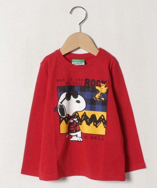 BENETTON (UNITED COLORS OF BENETTON BOYS)(ユナイテッド　カラーズ　オブ　ベネトン　ボーイズ)/【スヌーピー(SNOOPY)コラボ】キャラクターズ長袖Tシャツ・カットソー/img08