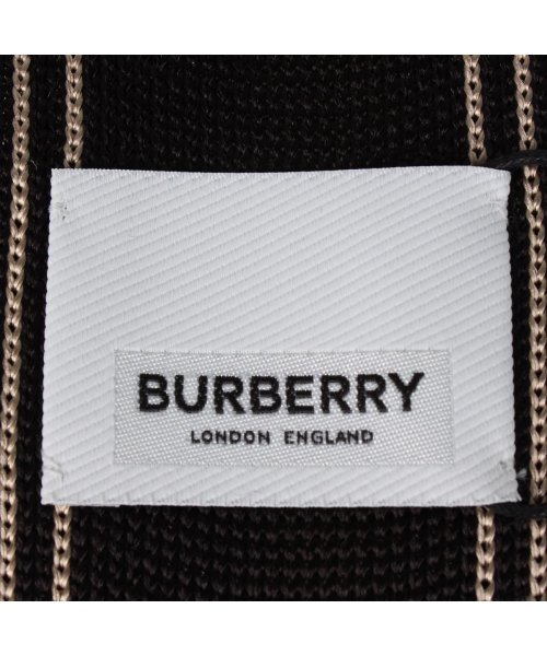 BURBERRY(バーバリー)/バーバリー BURBERRY ネクタイ メンズ スクエアエンド イタリア製 シルク ビジネス 結婚式 TIE ブラック ベージュ 黒/img04