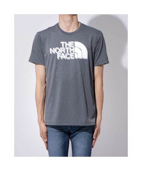 ザ ノース フェイス The North Face メンズ 陸上 ランニング 半袖tシャツ S S Big Logo Tee Nt070 グレー ザ ノース フェイス The North Face Magaseek