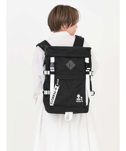 スヌーピー リュック スクエア ボックス型 マチ 大きい レディース 女子 通学 部活 塾 かばん 大容量 l 対応 ランナー Runner Magaseek