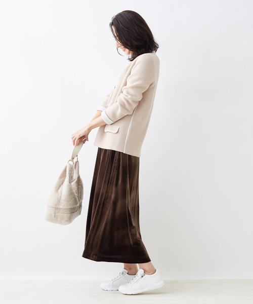 セール セットアップ ベロアのロングスカート キャラ オ クルス Cara O Cruz Magaseek