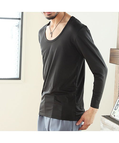 クーポン開催中 セール 10 Off ヒートインナー暖かく快適インナー長袖メンズ裏起毛tシャツ 下着クイックドライクルーネックvネックタートルネックロングtシャツカットソー マエストーソ Maestoso Magaseek