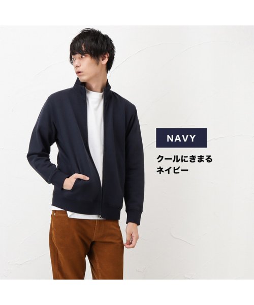 MAC HOUSE(men)(マックハウス（メンズ）)/NAVY ネイビー コットン裏毛スタンド MH/03724FW/img07