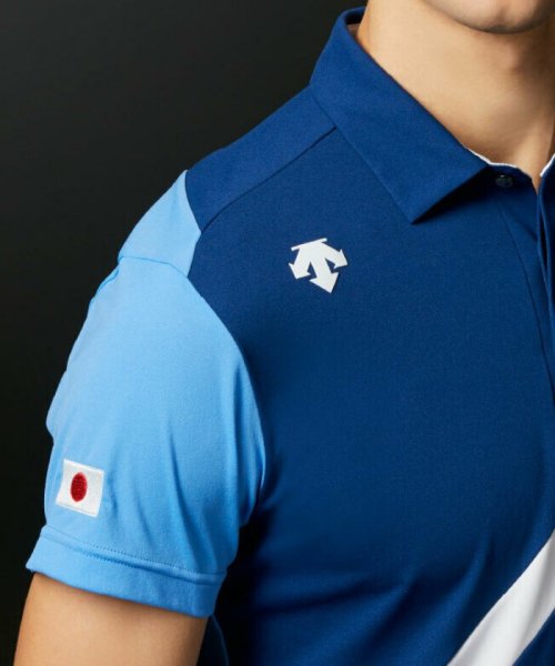 DESCENTE GOLF(デサントゴルフ)/【ナショナルチームモデル】カッティングデザイン ショートスリーブシャツ【UV】/img02