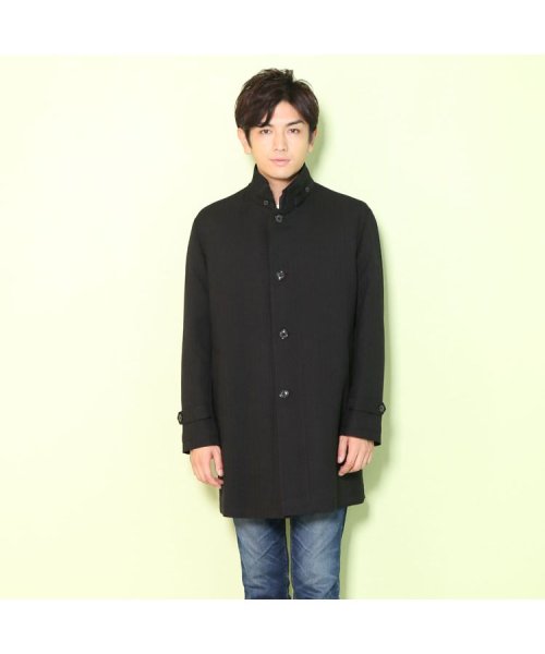 [HALEINE]ビジネスコートメンズ ライナー付きビッグサイズ ブラック