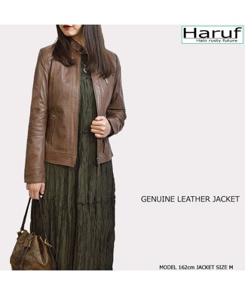 レザージャケット シングルライダースジャケット 革ジャン レディース 本革 スタンドカラー ラムレザー レディースアウター 秋冬 DANIELLA 