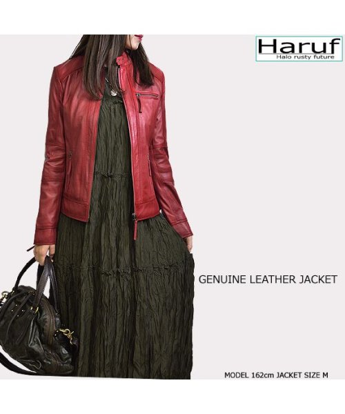 レザージャケット シングルライダースジャケット 革ジャン レディース 本革 スタンドカラー ラムレザー レディースアウター 秋冬 DANIELLA 