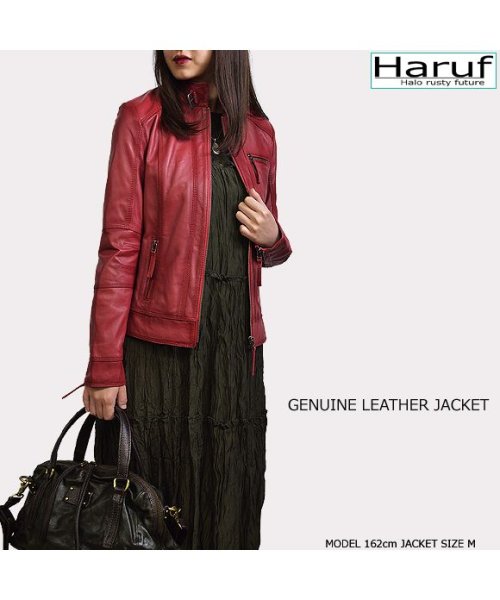 レザージャケット シングルライダースジャケット 革ジャン レディース 本革 スタンドカラー ラムレザー レディースアウター 秋冬 DANIELLA 