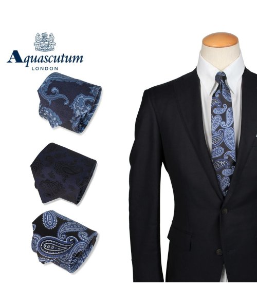 Aquascutum(アクアスキュータム)/アクアスキュータム AQUASCUTUM ネクタイ メンズ イタリア製 シルク ビジネス 結婚式 TIE/img01