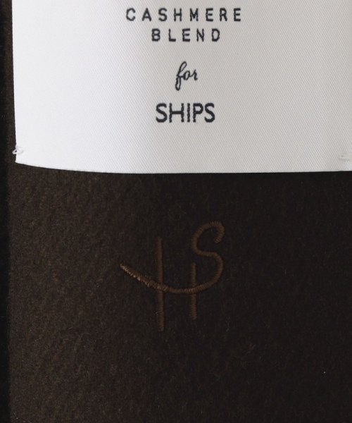 SHIPS MEN(シップス　メン)/【WEB限定】SHIPS: スーパー140'S ウール/カシミヤ ワンポイント ロゴ ショールカラー メルトン ショート コート/img29
