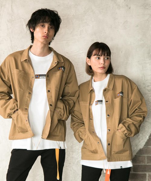 ALWAYS GOOD TIME NEW BASIC STORE(オールウェイグッドタイムニューベーシックストア)/【NEWHATTAN/ニューハッタン】ワンポイントロゴコットンツイルカバーオール ワークジャケット/img10