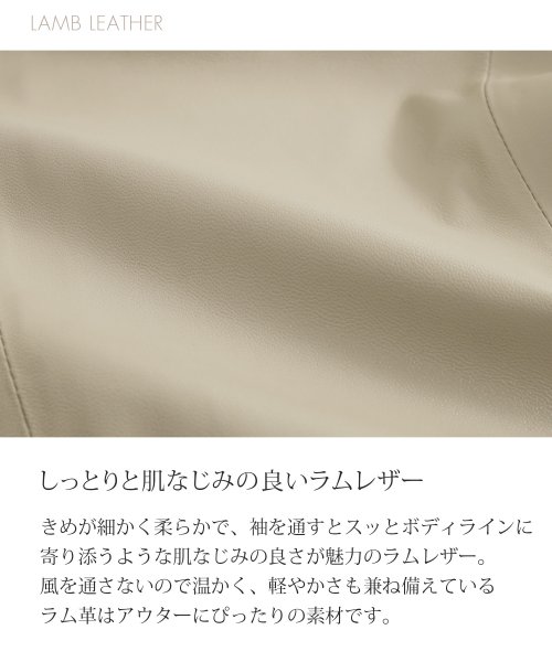 sankyoshokai(サンキョウショウカイ)/ラムレザーコート花柄刺繍/img11