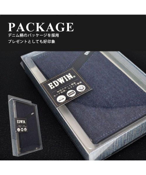 EDWIN(EDWIN)/iphoneケース iPhone12 iPhone12Pro エドウイン EDWIN 手帳ケース overlineデニム インディゴ スマホケース/img09