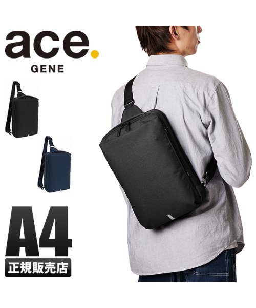 ACE(エース)/エースジーン ハンスリーSD ボディバッグ ワンショルダー メンズ 大容量 A4 ACE GENE 62884/img01