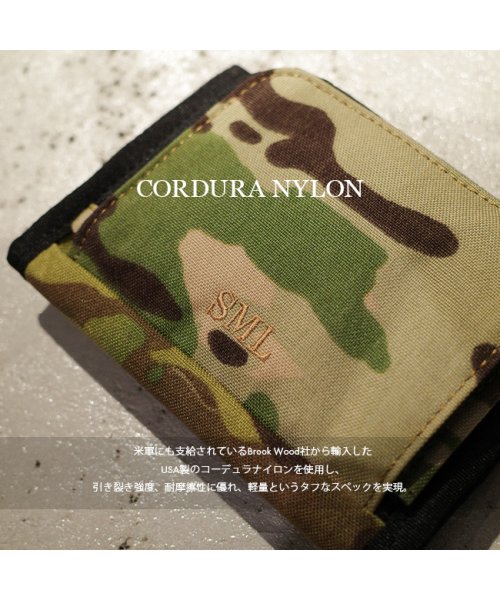 エスエムエル 財布 二つ折り財布 ミニ財布 ミニウォレット コンパクト メンズ ナイロン SML k900241