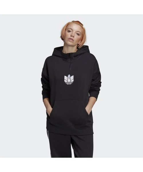 セール 70 Off アディカラー 3d トレフォイル ハーフジップパーカー アディダス オリジナルス Adidas Originals Magaseek