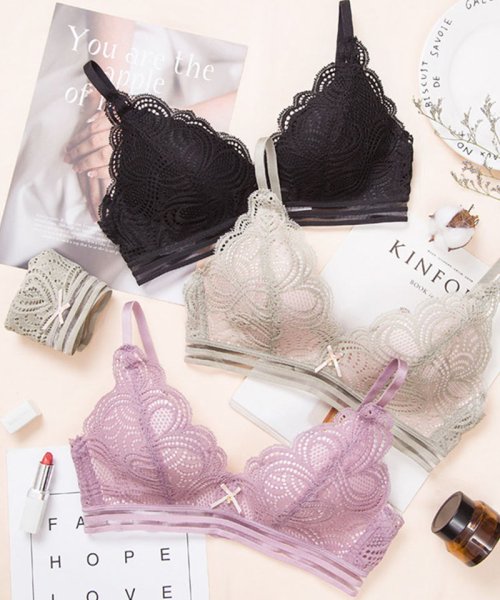 セール ブラジャー ショーツセット レース ノンワイヤーブラジャー かわいい ナイトブラ ブラセット 楽ちん 盛れる 透け感 セイヘイショップ Seiheishop Magaseek