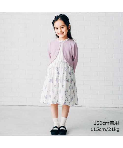 WILL MERY(ウィルメリー)/【子供服】 WILL MERY (ウィルメリー) カーディガン着てる風ワンピース 80cm～130cm N24307/img08