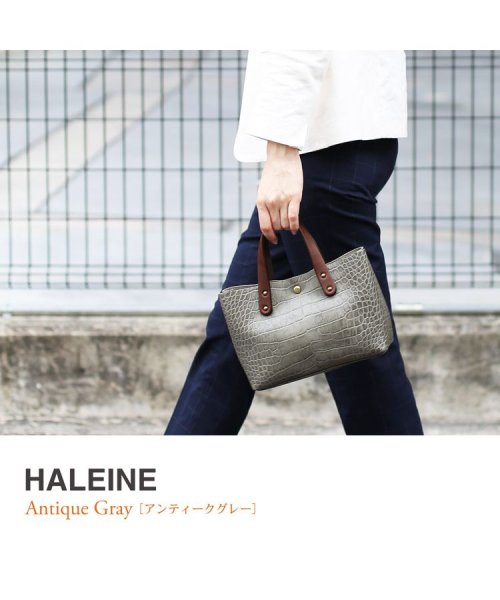 HALEINE(アレンヌ)/[HALEINE]牛革クロコダイル型押しミニショルダーバッグ/img03