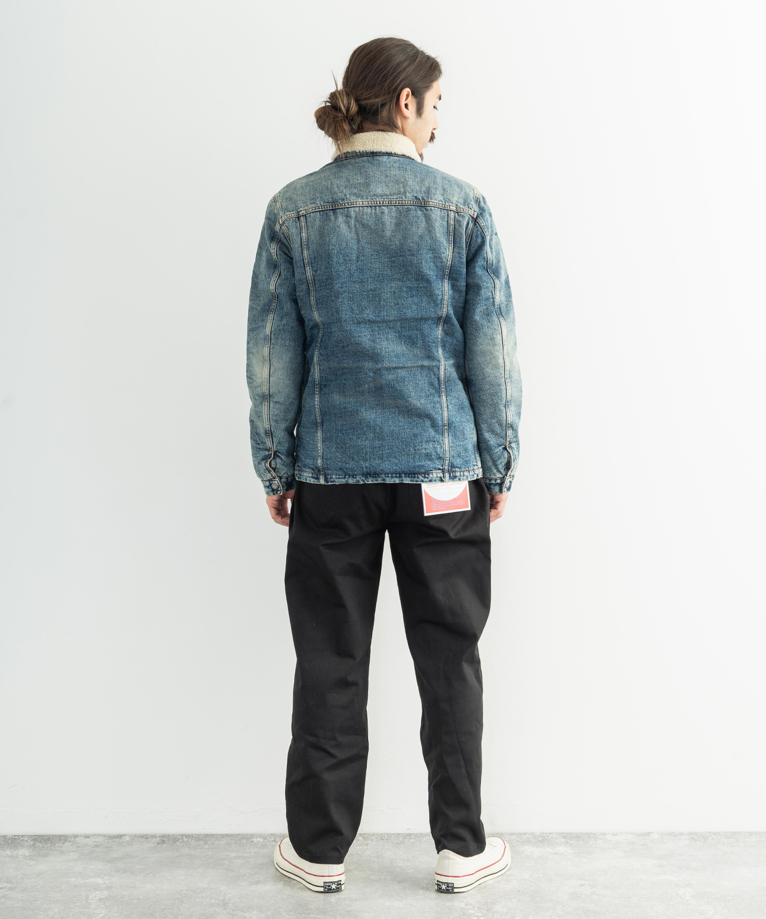 NUDIE JEANS ボアデニムジャケットLENNY デニムジャケット-