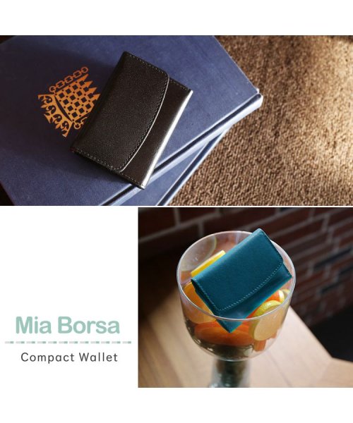 Mia Borsa(ミアボルサ)/[Mia Borsa]牛革レザー 三つ折りミニ財布/img12