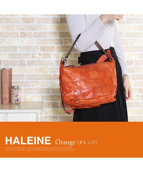 HALEINE(アレンヌ)/[HALEINE]牛革レザーパッチワーク2WAYショルダーバッグ/img12