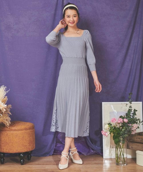 セール 60 Off サイドレースニットワンピ ノエラ Noela Magaseek