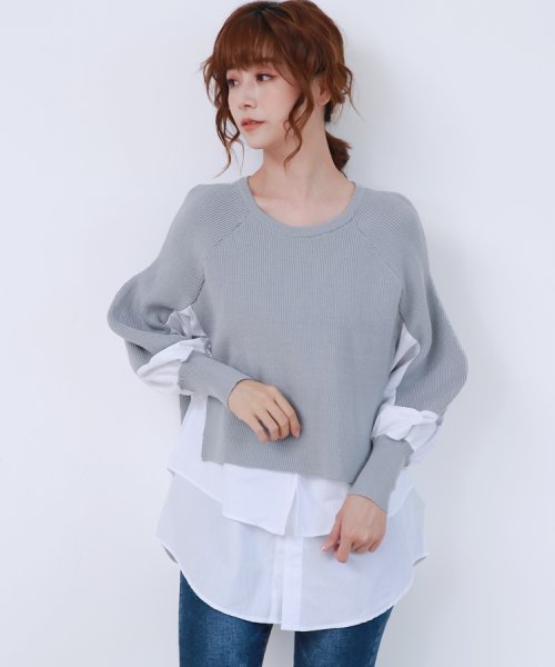 レディースファッション通販 ニット 重ね着風 レディース 秋 冬 春 トップス セーター Uネック 長袖 可愛い おしゃれ きれいめ To N642 ドゥーベル Doux Belle Magaseek レディースファッション通販 ニット 重ね着風 レディース 秋 冬 春 トップス セーター Uネック 長袖 可愛い おしゃれ きれいめ To N642 ドゥーベル Doux Belle Magaseek