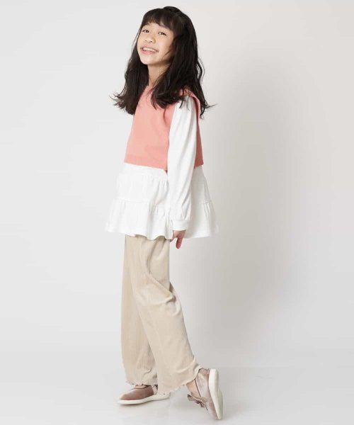 a.v.v(KID'S)(アー・ヴェ・ヴェキッズ)/[100－130]コール見えベロアワイドパンツ[WEB限定サイズ]/img09