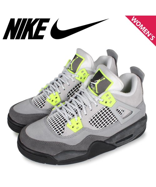 クーポン開催中 Nike Air Jordan 4 Retro Se Gs 95 Neon ナイキ エアジョーダン4 レトロ スニーカー レディース グレー Ct5343 00 ナイキ Nike Magaseek
