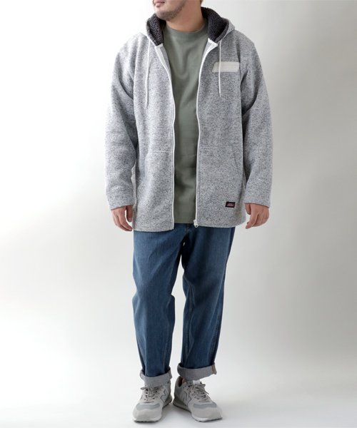 MARUKAWA(大きいサイズのマルカワ)/【GENUINE Dickies】ジェニュインディッキーズ 大きいサイズ パーカー 裏起毛 ニットフリース フルジップ ジップアップ/img10