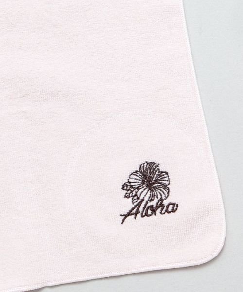 KAHIKO(カヒコ)/【Kahiko】Aloha ハイビスカス刺繍タオルハンカチ 4JGP1101/img02
